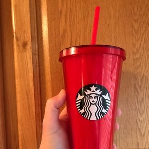 ❤️🛑SOLD❤️🛑Starbucks Red acrylic cold cup 16oz❤️